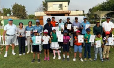 आईजीयू नॉर्थ जोन जूनियर गोल्फ टूर्नामेंट में मान्यवीर भादू, सारा सोलंकी चैंपियन बने
