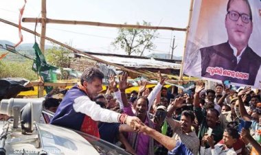 भाजपा प्रदेशाध्यक्ष ने कोरापुट में किया चुनावी जनसंपर्क