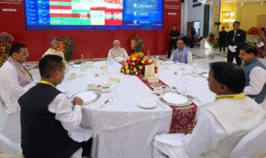 नीति आयोग की बैठक में पीएम मोदी ने छत्तीसगढ़ को दिया विशेष महत्व, लंच टेबल पर भी मुख्यमंत्री साय को अपने करीब बिठाया