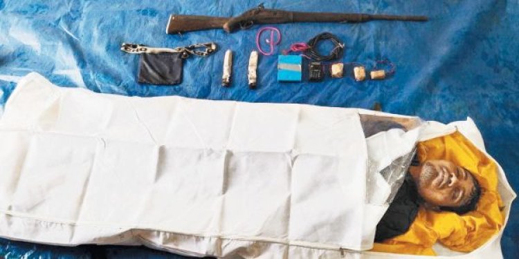 मुठभेड़ में मारा नक्सली ईनामी मिलिशिया कमाण्डर