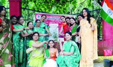 माहेश्वरी महिला समिति का एक पेड़ मां के नाम के तहत पौधरोपण