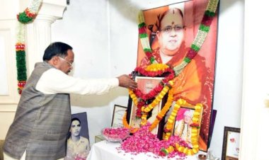 कृषि मंत्री श्री नेताम और उद्योग मंत्री श्री देवांगन ने स्व. श्याम जी पाण्डे को दी श्रद्धांजलि