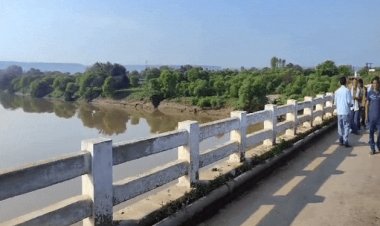 रीवा में दो बच्चों को नदी में लेकर कूदा पिता:डूबने से पिता-पुत्र की मौत,बेटी की तलाश जारी ; कर्ज के बोझ से था परेशान