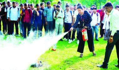 कलिंगा विश्वविद्यालय में आपदा प्रबंधन, प्राथमिक चिकित्सा, बचाव कार्य और अग्निशमन कार्यशाला