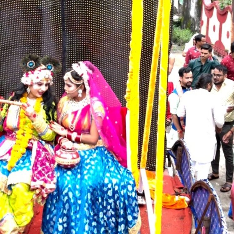 रामदेव जन्मोत्सव पर जीनगर समाज ने निकाली शोभायात्रा:भगवान भोलेनाथ और बजरंगबली की जीवंत झांकियां रही आकर्षण का केन्द्र