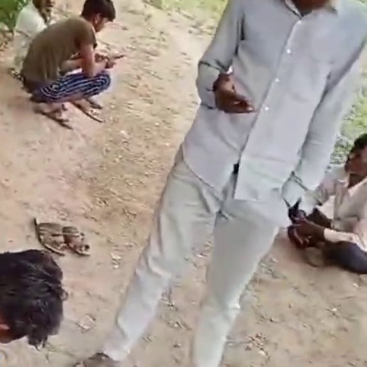 खेत में खुलेआम सट्टा का अवैध कारोबार, वीडियो वायरल:पर्ची बनाते सट्टा लिखते दिखे लोग