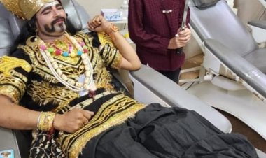 जब रावण वध होने के पहले जिला अस्पताल पहुंच रक्तदान किया...