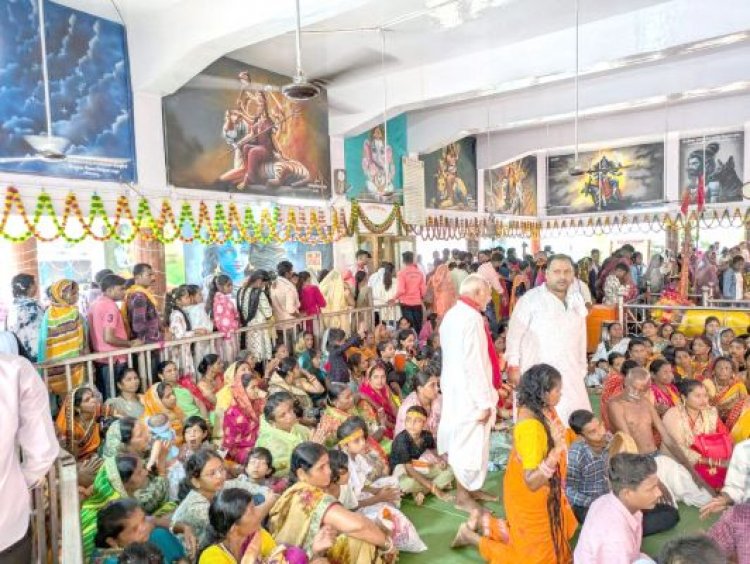 पंचमी पर सिहावा शीतला शक्ति पीठ में भक्त उमड़े