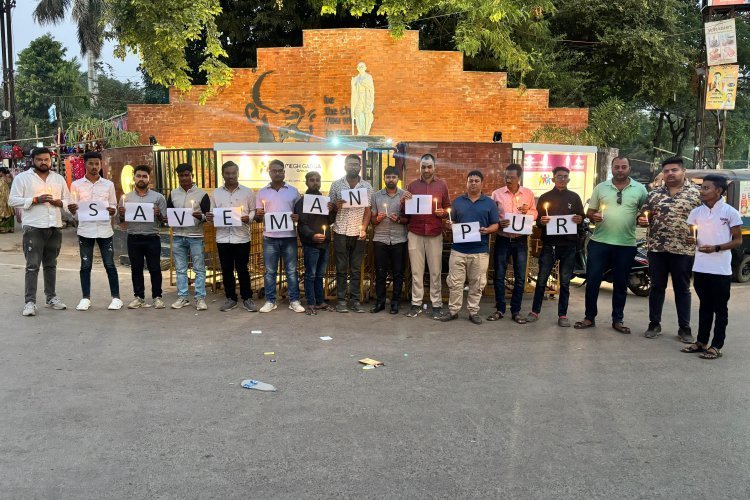 मणिपुर में शांति बहाली के लिए युवा कांग्रेस का कैंडल मार्च ...