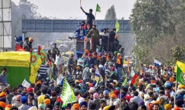 संसद घेराव करने निकले किसानों का RAF और वज्र वाहन ने रोका रास्ता, ड्रोन से निगरानी