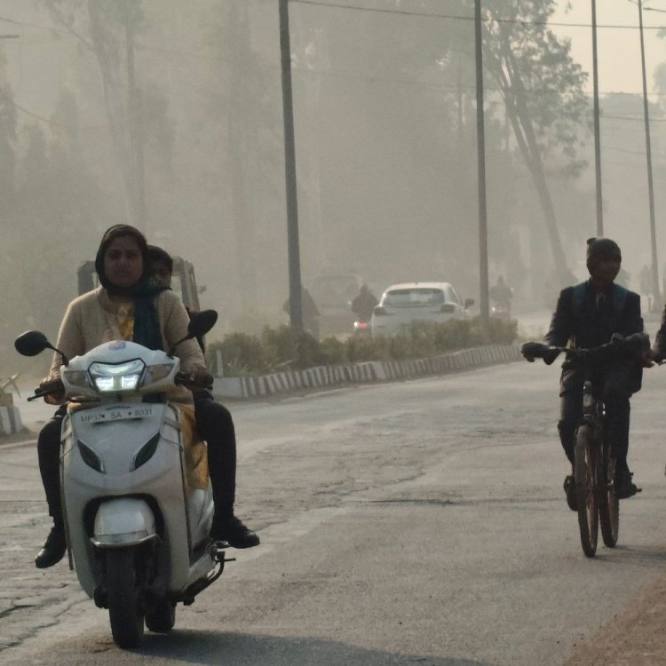 रायसेन में बढ़ा दिन और रात का तापमान:एक सप्ताह बाद लोगों को ठंड से मिली राहत; सुबह 10 बजे तक छाई रही धुंध