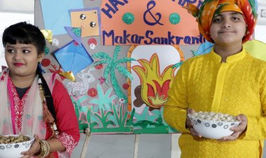 सेज स्कूल अयोध्या नगर में धूमधाम से मनाया लोहड़ी:ढोल-नगाड़ों की थाप पर थिरके बच्चे, भांगड़ा और गिद्दा से बढ़ा उत्साह