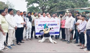 आतंकवाद का पुतला दहन