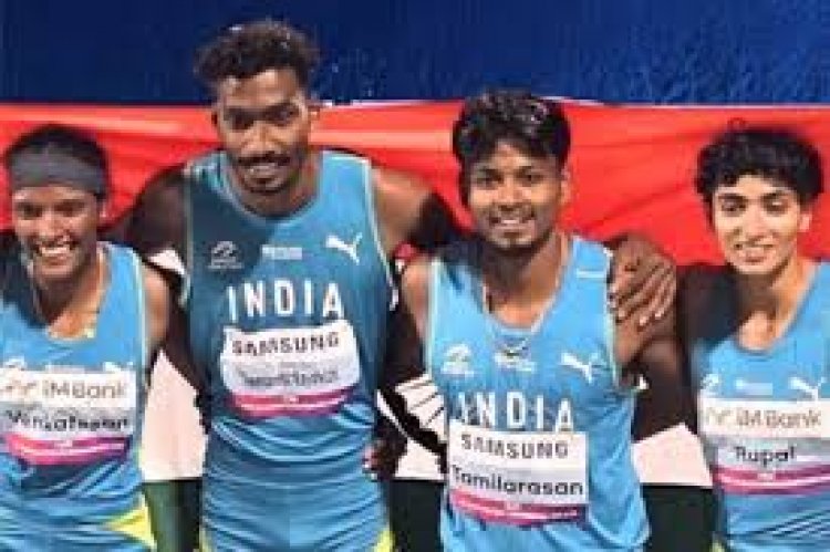 भारत को एशियाई एथलेटिक्स चैंपियनशिप में मिश्रित रिले में स्वर्ण, चार रजत पदक भी जीते