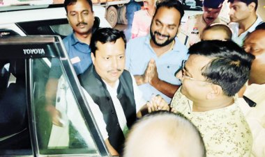 रामानुजगंज में नितिन नबीन का जोरदार स्वागत