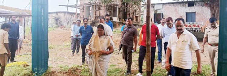 शिव मंदिर प्राण प्रतिष्ठा की तैयारियों का विधायक ने लिया जायजा