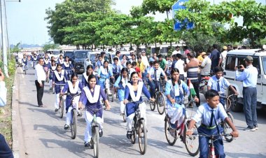 हर घर तिरंगा अभियान के तहत तिरंगा साइकिल रैली का भव्य आयोजन