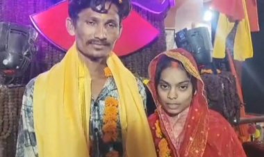 खंडवा में अनोखी शादी: शाजिया बनी शारदा, मंदिर में मयूर के साथ लिए सात फेरे