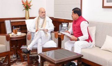 मुख्यमंत्री डॉ. यादव ने केंद्रीय गृह एवं सहकारिता मंत्री अमित शाह से नई दिल्ली में की सौजन्य भेंट