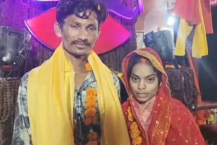 खंडवा में अनोखी शादी: शाजिया बनी शारदा, मंदिर में मयूर के साथ लिए सात फेरे