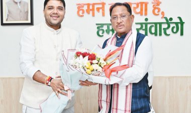 भाजपा नेता अतुल पर्वत ने सीएम से लिया आशीर्वाद