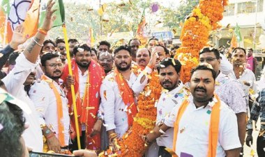 युवा मोर्चा के प्रदेश अध्यक्ष का राजपुर में  स्वागत