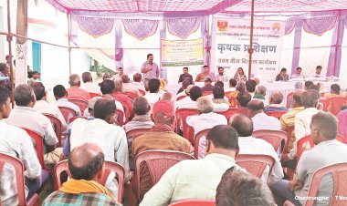 अल्ट्राटेक रावन सीएसआर का किसान प्रशिक्षण व बीज वितरण