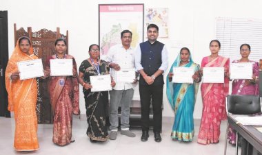 कलेक्टर ने उत्कृष्ट कार्य करने वाले 7 बीएलओ को प्रशस्ति पत्र देकर किया सम्मानित