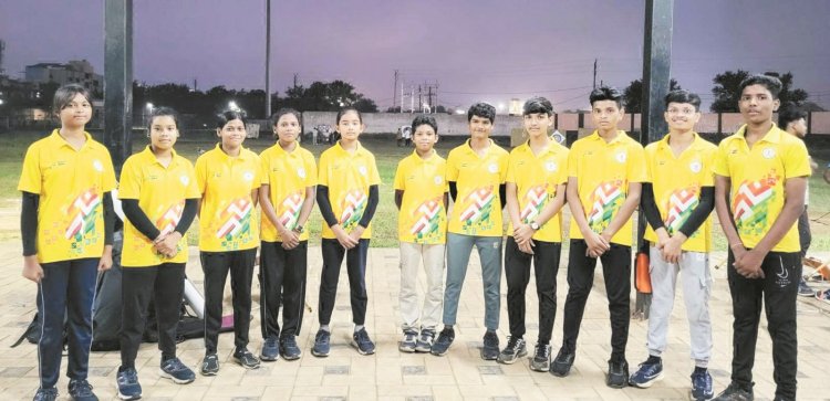 नेशनल स्पोर्ट्स मीट में एकलव्य विद्यालय के खिलाड़ियों ने 11 पदक जीते