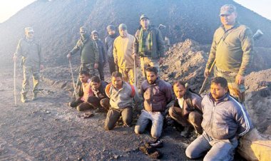 एसईसीएल की खदानों में कोयला चोरी के आरोप, छह आरोपी पुलिस के हवाले